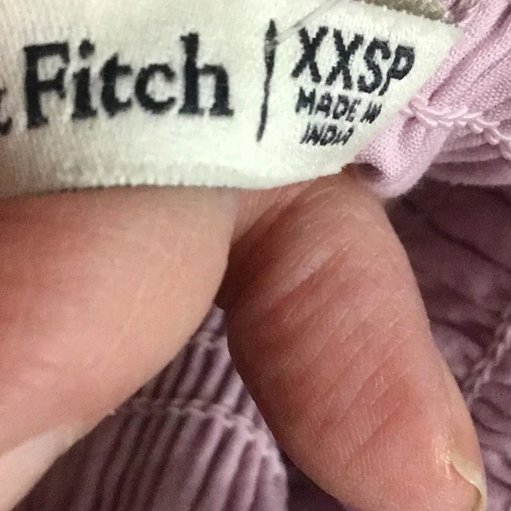 NWT ABERCROMBIE & FITCH Smocked Bodice Easy Maxi Dress Size XXSP Lavender